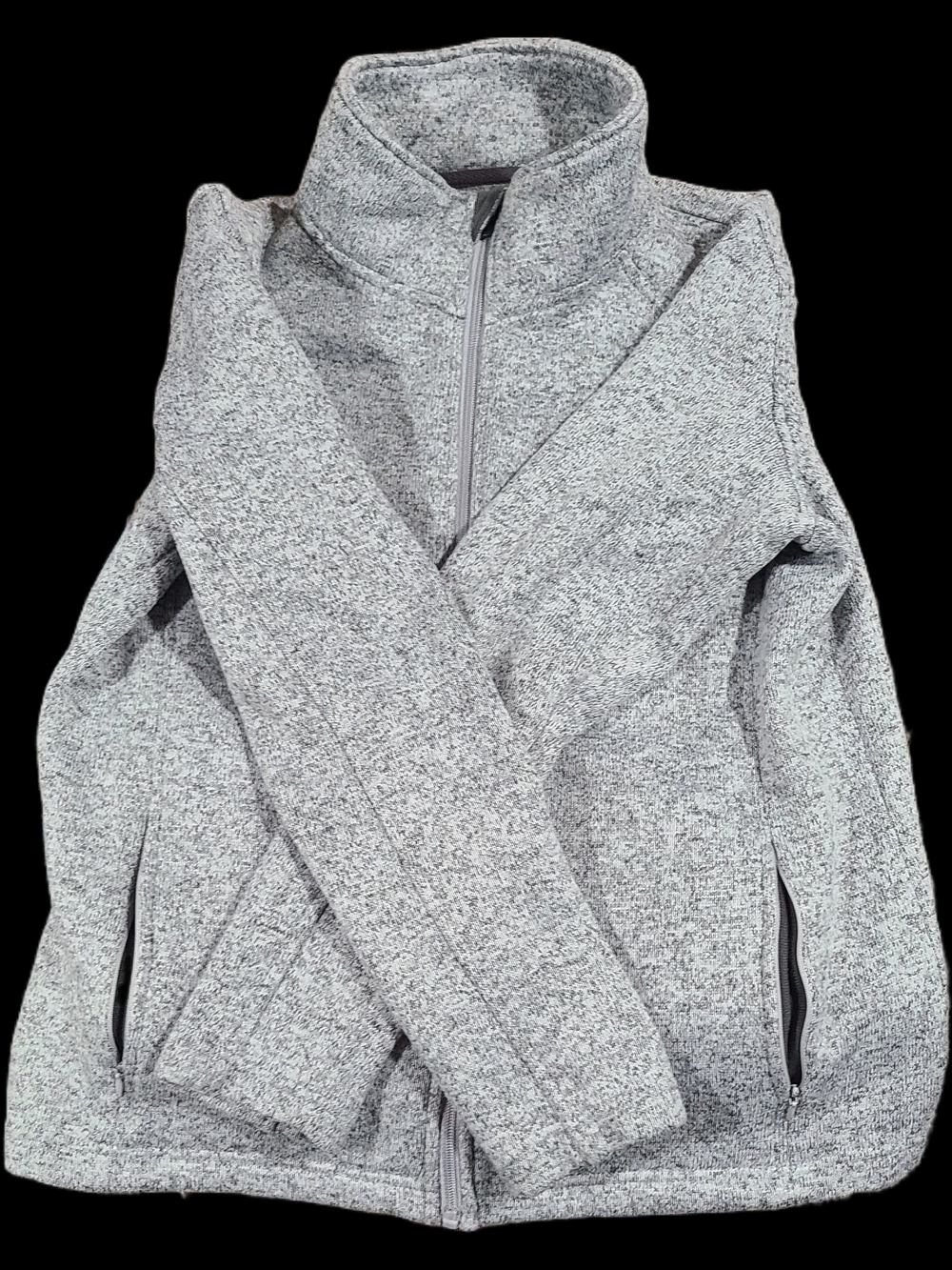 Crest Trail Crest Light Gray Heathered Half-Zip Fleece